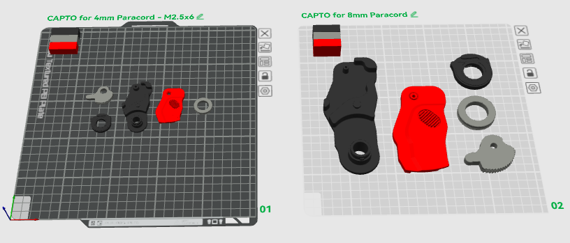 CAPTO-Style Rope Grab & Pulley | 3MF Digital Download