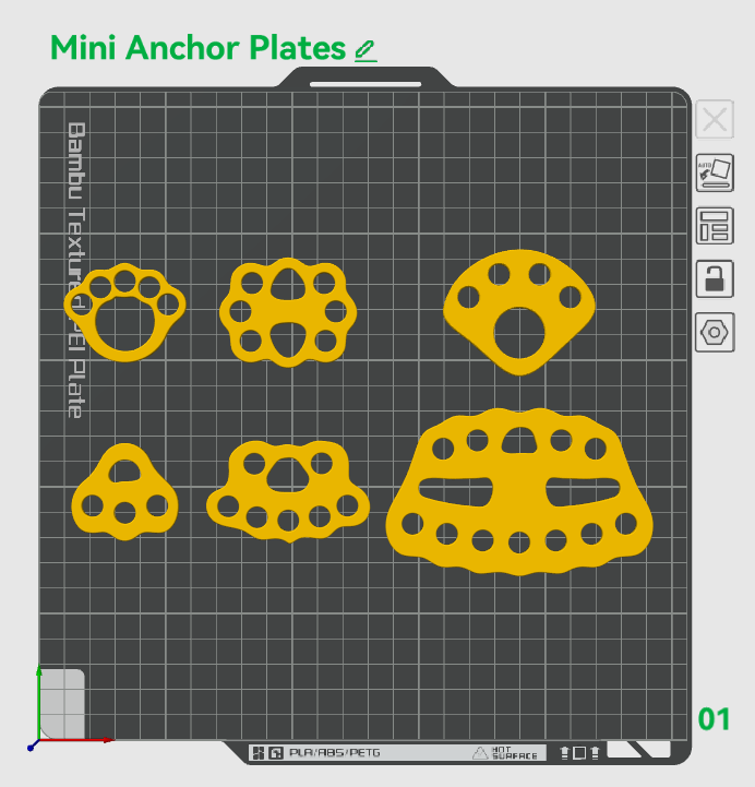 Rigging Plate Pack | FREE 3MF Digital Download