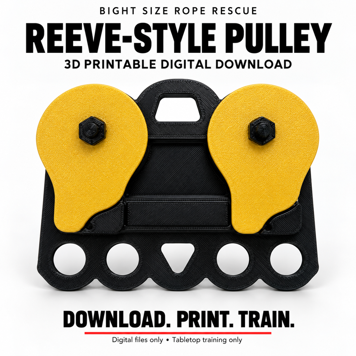 REEVE-Style Highline Pulley | 3D Printable Digital Download